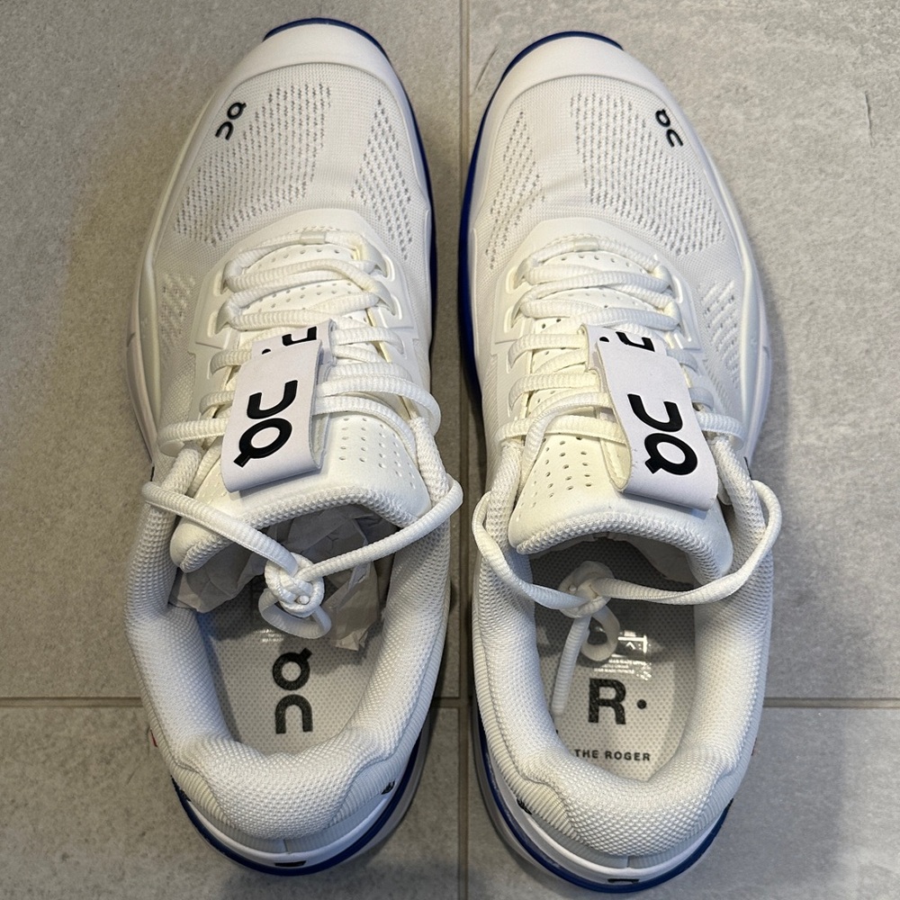 The Roger Pro by On Running - White and Indigo Men's Sneakers - Picture 3 of 6